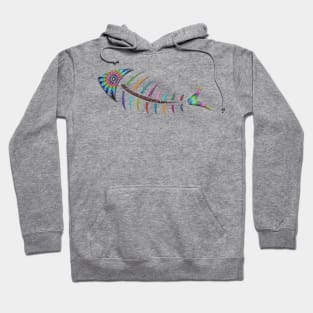 Fish Drawing Art Hoodie